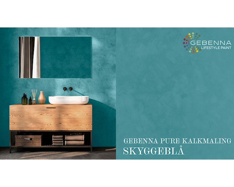 SKYGGEBLÅ KALKMALING